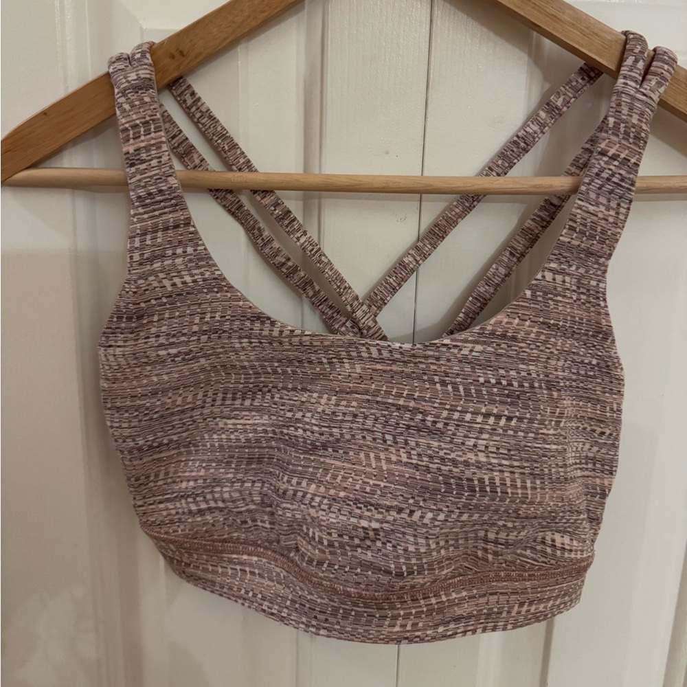 Lululemon sports bra pink size 6